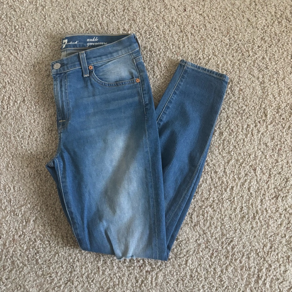 7 For All Mankind Light Blue Ankle Jeans
